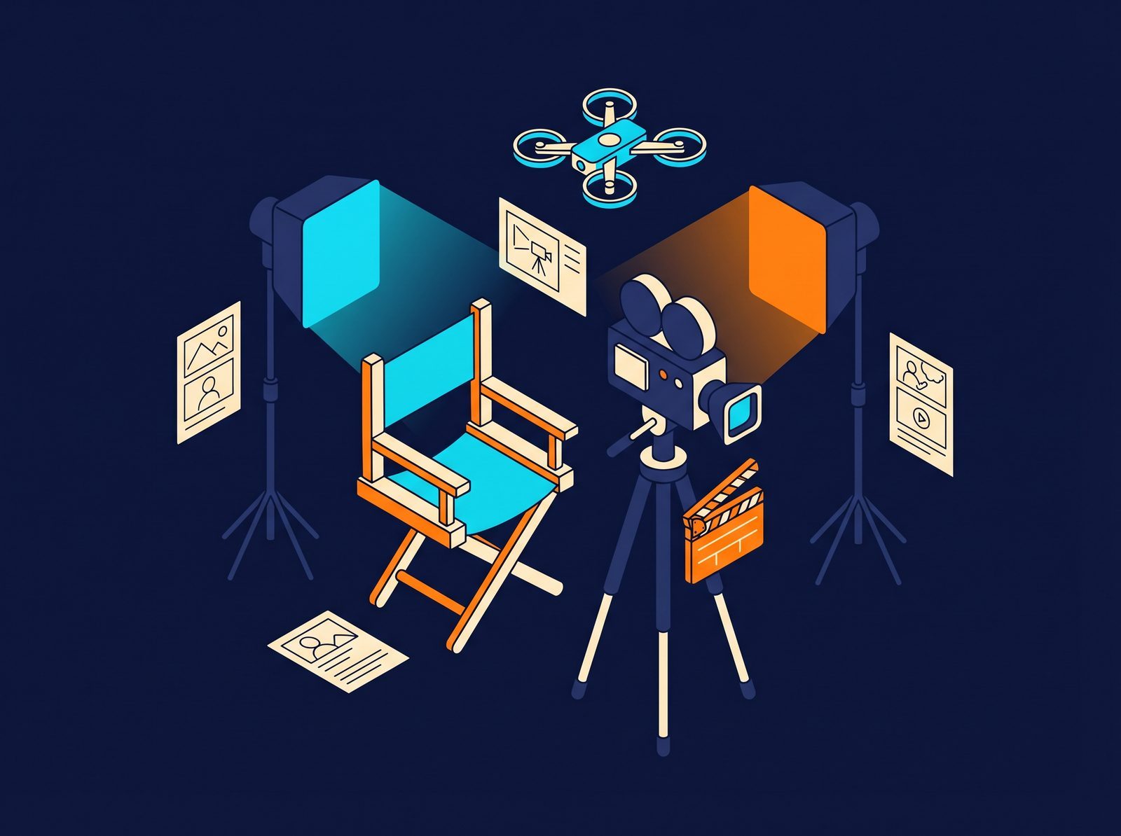 蘑菇视频影视传媒拍摄现场