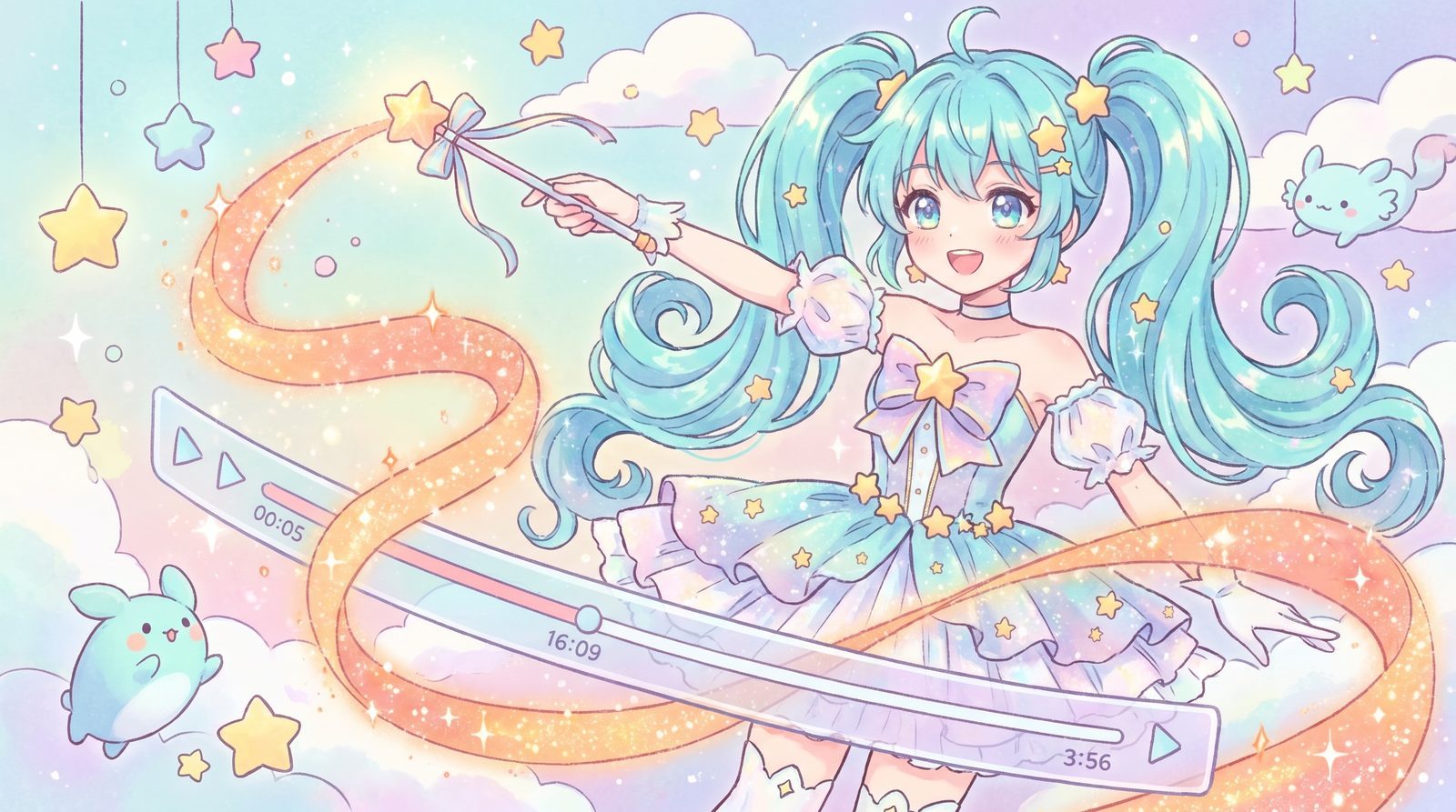 蘑菇视频 动漫封面：VTuber 动漫剪辑｜蘑菇视频教你做治愈系短动漫